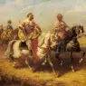 Schreyer_Adolf_Arab_Chieftain_And_His_Entourage