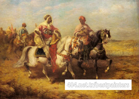 Schreyer_Adolf_Arab_Chieftain_And_His_Entourage