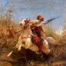 Schreyer_Adolf_Arab_Warrior_Leading_A_Charge