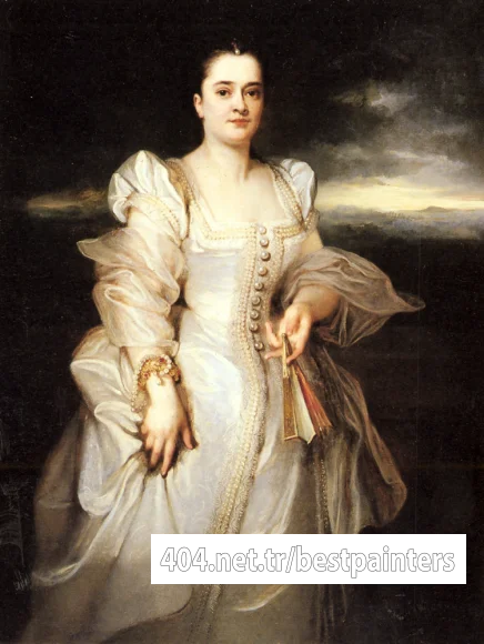 Monticelli_Adolphe_Portrait_Of_A_Woman