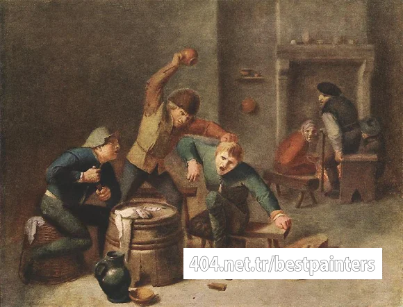 BROUWER_Adriaen_Brawling_Peasants