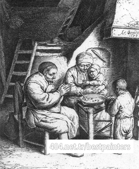 OSTADE_Adriaen_Jansz_van_Prayer_Before_The_Meal