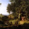 RICHTER_Adrian_Ludwig_Bridal_Procession_In_A_Spring_Landscape