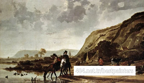 CUYP_Aelbert_Large_River_Landscape_With_Horsemen