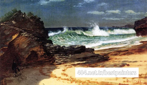 Bierstadt_Albert_Beach_at_Nassau