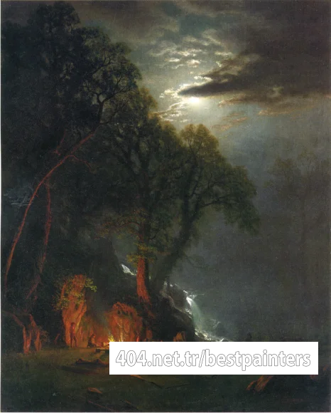 Bierstadt_Albert_Campfire_Site_Yosemite