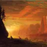 Bierstadt_Albert_Deer_at_Sunset