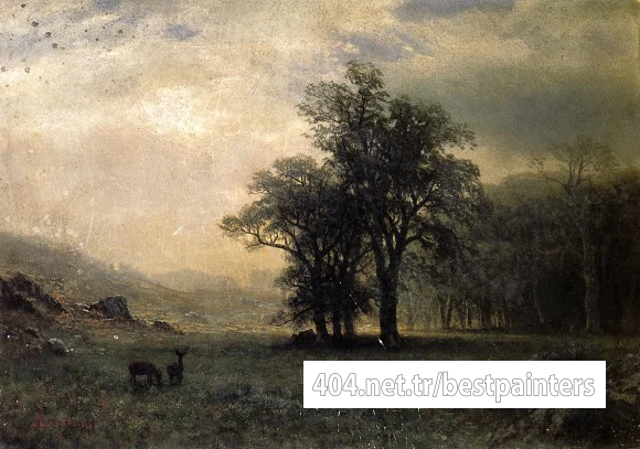 Bierstadt_Albert_Deer_in_a_Landscape