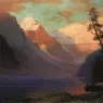 Bierstadt_Albert_Evening_Glow_Lake_Louise