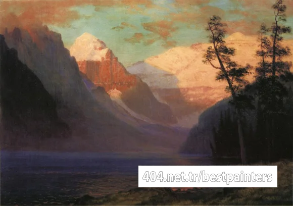 Bierstadt_Albert_Evening_Glow_Lake_Louise