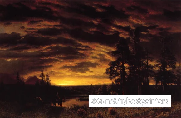 Bierstadt_Albert_Evening_on_the_Prarie