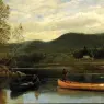 Bierstadt_Albert_Men_in_Two_Canoes