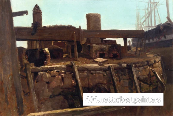 Bierstadt_Albert_Wharf_Scene