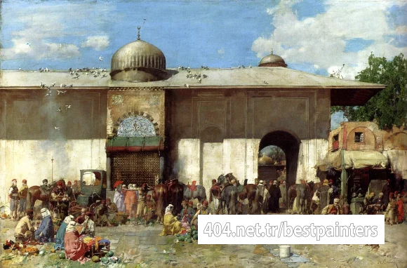 Pasini_Alberto_A_Market_Scene