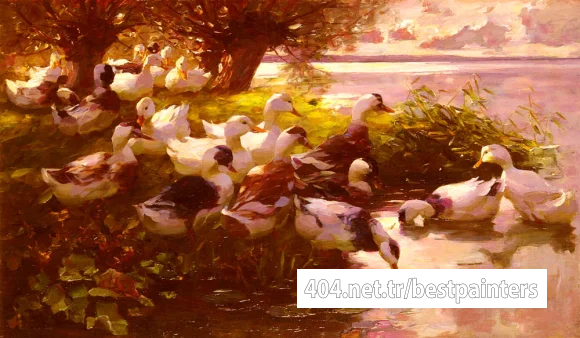 Koester_Alexander_Max_Ducks_On_A_Lake