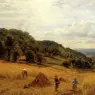 Glendening_Alfred_Augustus_Harvesting_At_Luccombe_Isle_Of_Wight