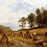 Glendening_Alfred_Augustus_In_The_Cornfields_Near_Luccombe_Isle_Of_Wight
