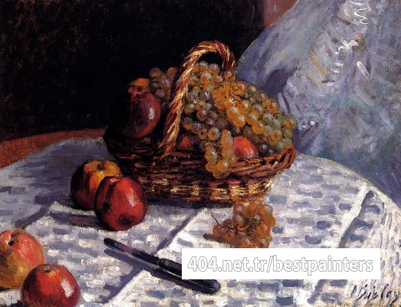 Sisley_Alfred_Still_Life_Apples_And_Grapes