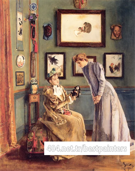 Stevens_A_Femme_a_la_poupee_japonaise