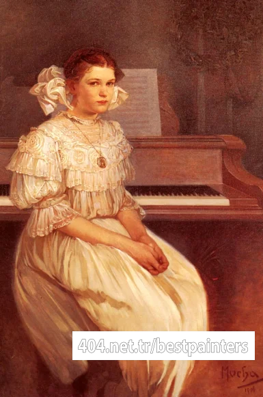 Mucha_Alphonse_Maria_Portrait_Of_Milada_Cerny