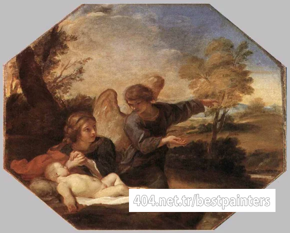 SACCHI_Andrea_Hagar_And_Ismail_In_The_Desert
