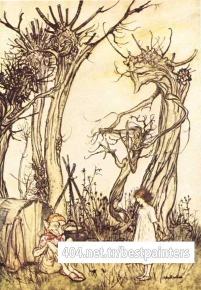 Rackham_Arthur_Mother_Goose_Man_in_the_Wilderness
