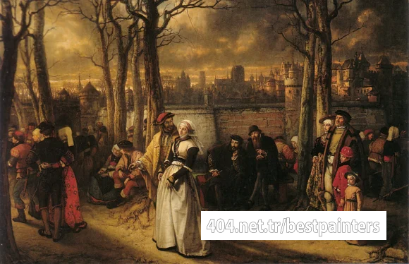 Henri Leys
Promenade hors les murs
1854
Huile sur bois
69 x 105
Belgique, coll. royalles, 0669