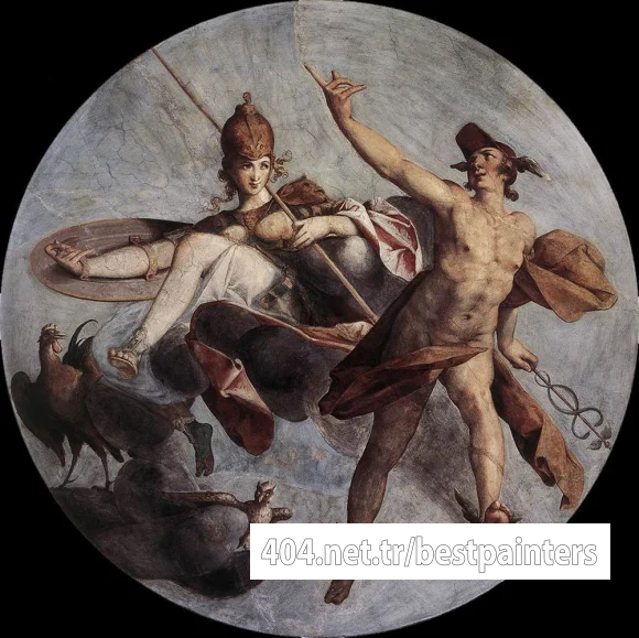 SPRANGER_Bartholomaeus_Hermes_And_Athena