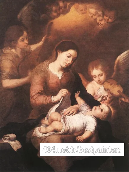 Murillo_Mary_and_Child_with_Angels_Playing_Music