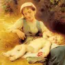 Perrault_Leon_Jean_basile_A_Mother_With_Her_Sleeping_Child