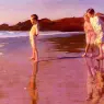 Correa_Benito_Rebolledo_Children_On_The_Beach_At_Sunset__Valencia