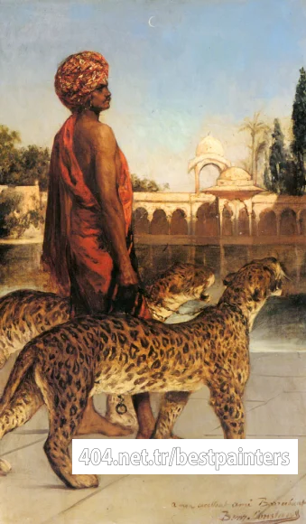 Constant_Benjamin_The_Palace_Guard_With_Two_Leopards