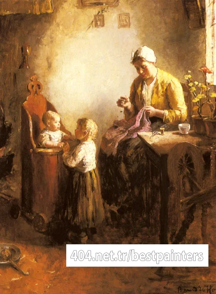 Hoog_Bernard_A_Family_In_An_Interior