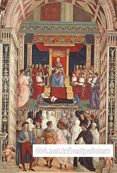 PINTURICCHIO_Pope_Aeneas_Piccolomini_Canonizes_Catherine_Of_Siena