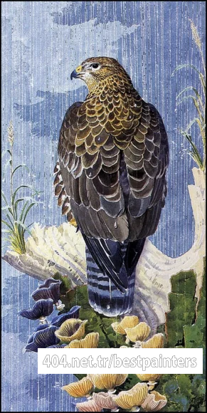 CharlesTunnicliffe-Index06-Buzzard_In_The_Rain_je