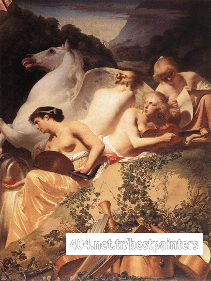 EVERDINGEN_Caesar_van_The_Four_Muses_With_Pegasus