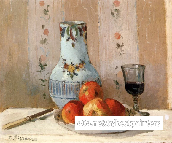 Pissarro_Camille_Still_Life_With_Apples_And_Pitcher