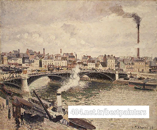Pissarro_Morning_An_Overcast_Day_Rouen_1896