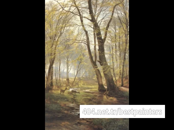 A-Woodland_Scene_With_Deer2