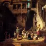 Spitzweg_Carl_Wascherinnen_Am_Brunnen