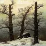 FRIEDRICH_Caspar_David_Dolmen_In_The_Snow