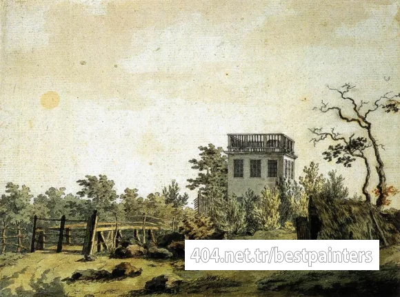 FRIEDRICH_Caspar_David_Landscape_With_Pavilion