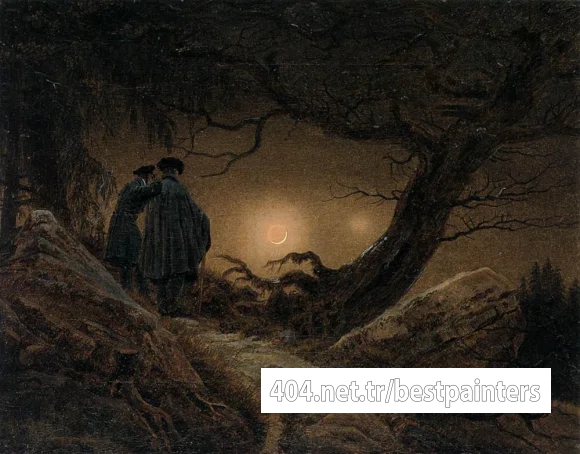 FRIEDRICH_Caspar_David_Two_Men_Contemplating_The_Moon