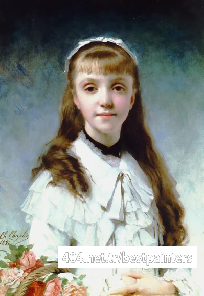 Chaplain_Charles_Young_Girl_with_Bouquet