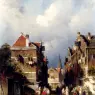 Leickert_Charles_Henri_Joseph_A_Dutch_Street_Scene