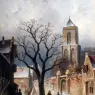 Leickert_Charles_Henri_Joseph_A_Village_Snow_Scene