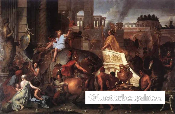 LE_BRUN_Charles_Entry_Of_Alexander_Into_Babylon