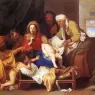 LE_BRUN_Charles_Holy_Family_With_The_Adoration_Of_The_Child