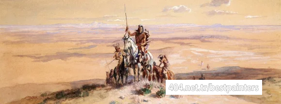 Russell_Charles_Marion_Indians_on_Plains