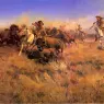 Russell_Charles_Marion_Running_Buffalo